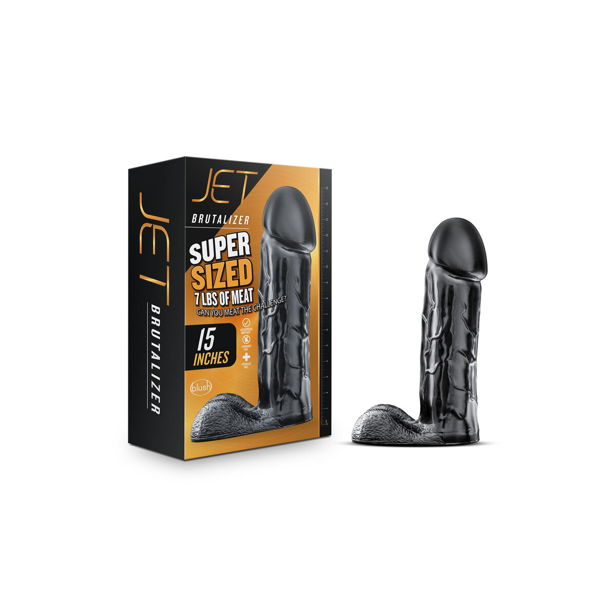Dildo Blush JET BRUTALIZER Svart